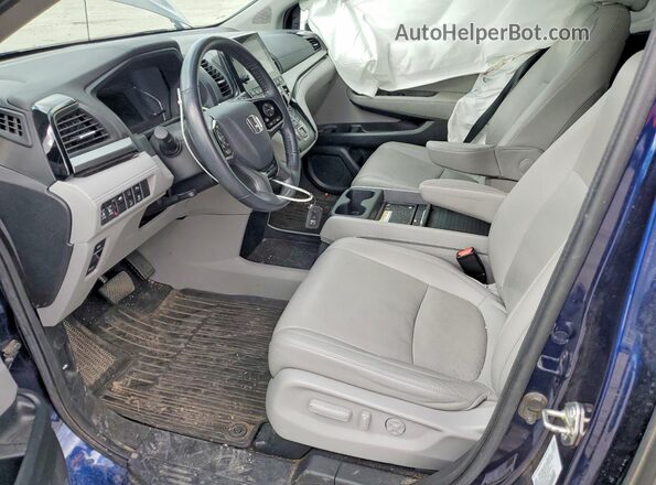 5FNRL6H92LB022852 2020 HONDA ODYSSEY Синий Вид салона спереди