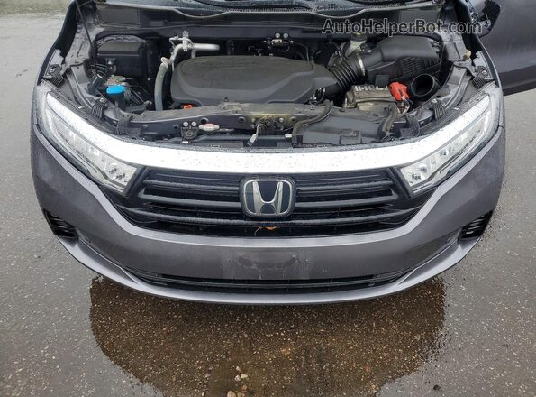 5FNRL6H92PB056764 2023 HONDA ODYSSEY Серый Вид подкапотного пространства
