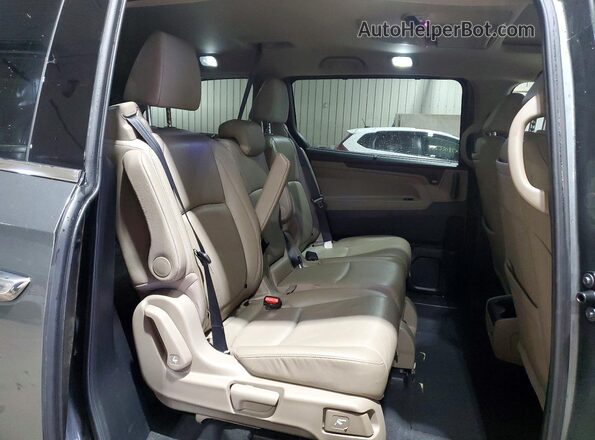 5FNRL6H93JB010092 2018 HONDA ODYSSEY Серый Вид задней части салона