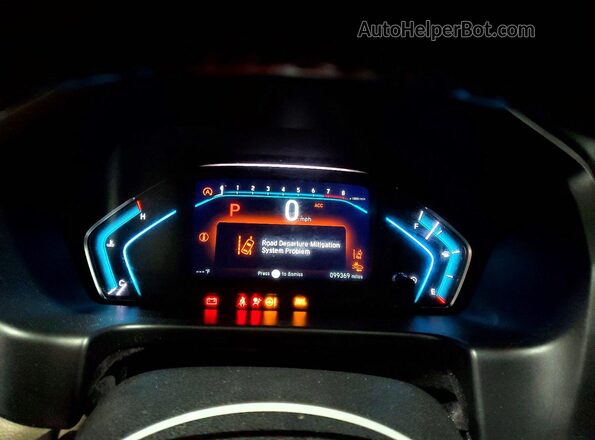 5FNRL6H93JB010092 2018 HONDA ODYSSEY Серый Вид щитка приборов