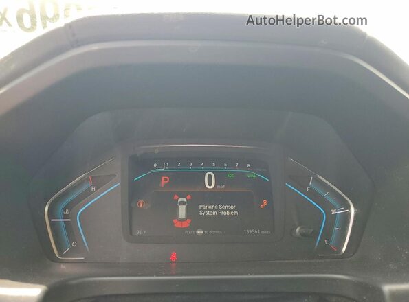 5FNRL6H93JB049197 2018 HONDA ODYSSEY Серый Вид щитка приборов