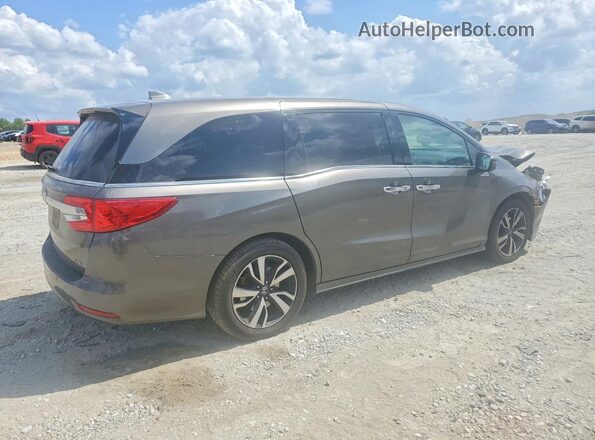 5FNRL6H95JB042025 2018 HONDA ODYSSEY Серый Задняя правая четверть