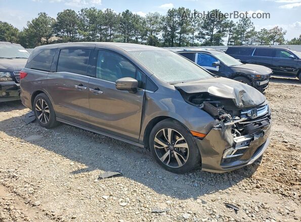 5FNRL6H95JB042025 2018 HONDA ODYSSEY Серый Передняя правая четверть