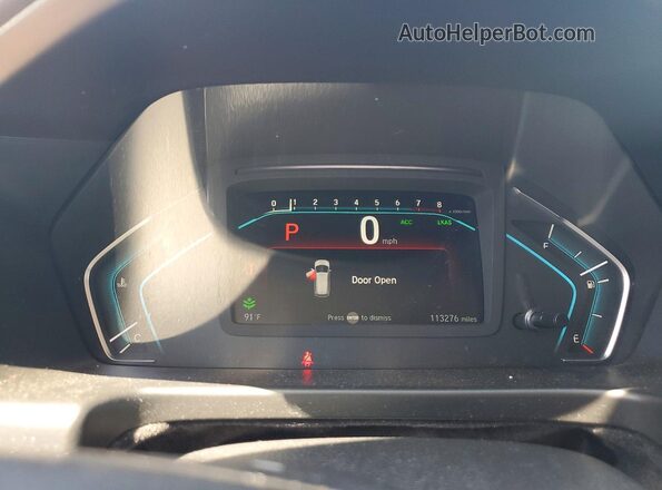 5FNRL6H95JB091922 2018 HONDA ODYSSEY White ხელსაწყოთა პანელის ხედი