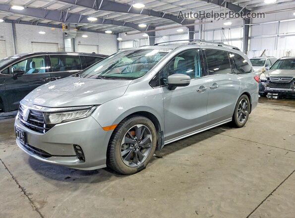 5FNRL6H95MB000863 2021 HONDA ODYSSEY Серый Передняя левая четверть