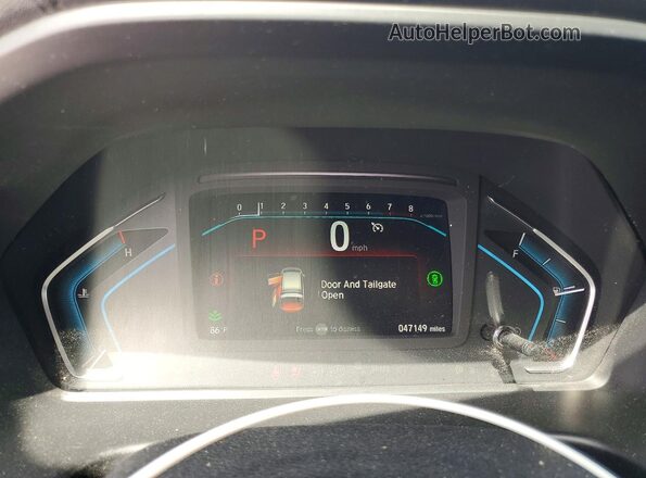5FNRL6H95PB053874 2023 HONDA ODYSSEY Gray Widok zestawu wskaźników
