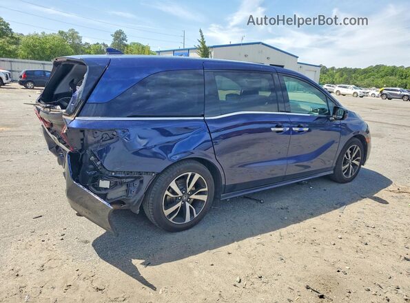 5FNRL6H97JB059747 2018 HONDA ODYSSEY Синий Задняя правая четверть