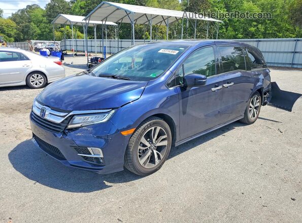 5FNRL6H97JB059747 2018 HONDA ODYSSEY Синий Передняя левая четверть