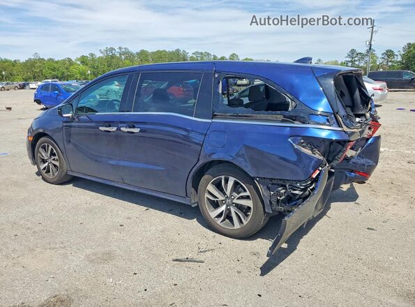 5FNRL6H97JB059747 2018 HONDA ODYSSEY Синий Задняя левая четверть