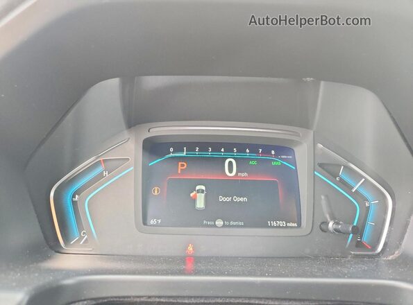 5FNRL6H97LB000023 2020 HONDA ODYSSEY Silver Widok zestawu wskaźników