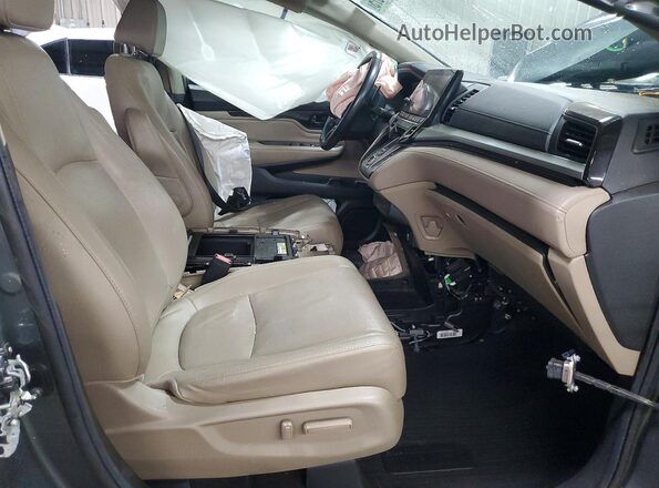 5FNRL6H98LB005134 2020 HONDA ODYSSEY Gray Widok wnętrza z przodu