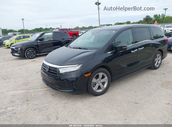5FNRL6H99NB048822 2022 HONDA ODYSSEY Черный Передняя левая четверть