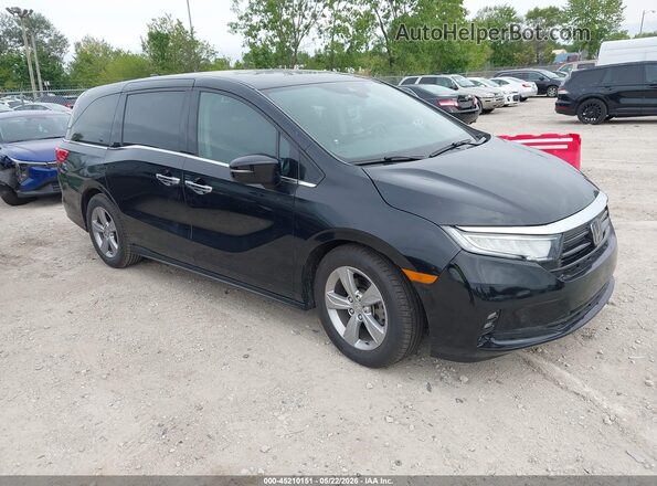 5FNRL6H99NB048822 2022 HONDA ODYSSEY Черный Передняя правая четверть