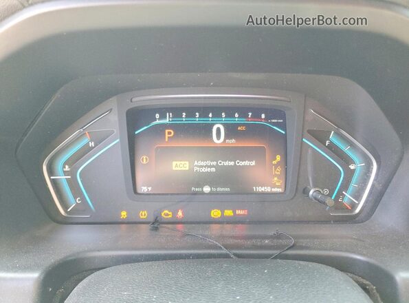 5FNRL6H9XKB062448 2019 HONDA ODYSSEY Синий Вид щитка приборов