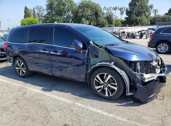 5FNRL6H9XKB062448 2019 HONDA ODYSSEY Синий Передняя правая четверть