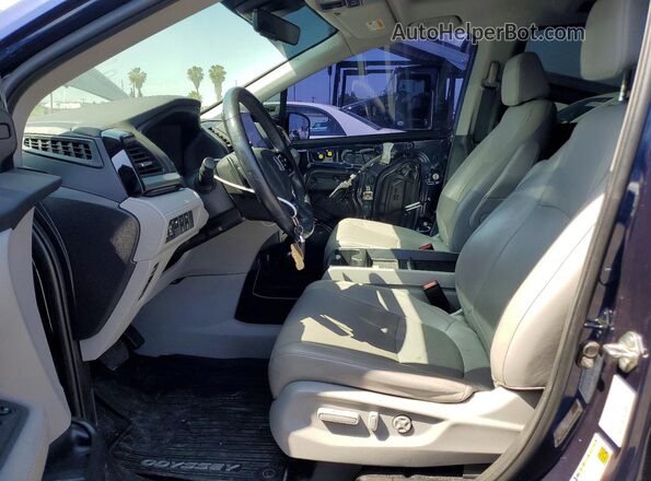 5FNRL6H9XKB062448 2019 HONDA ODYSSEY Синий Вид салона спереди
