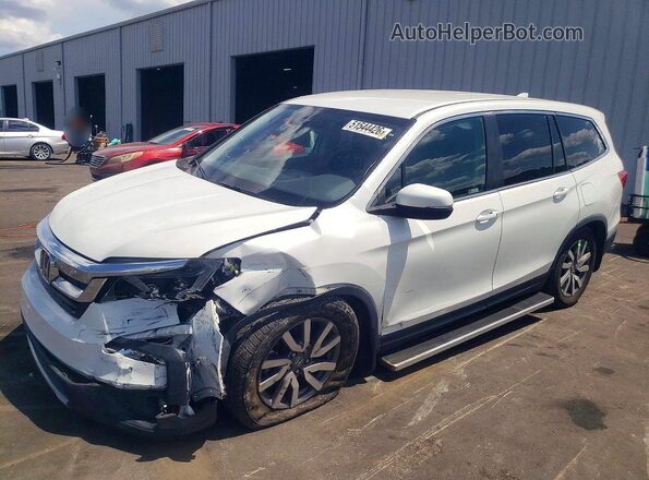 5FNYF5H31LB007378 2020 HONDA PILOT White წინა მარცხენა ხედი სამი მეოთხედიდან