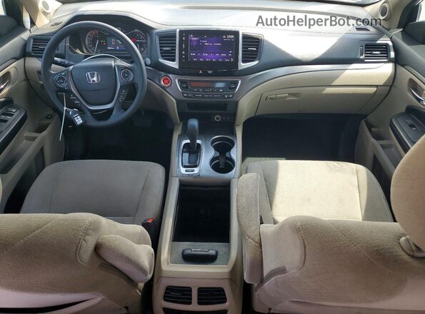 5FNYF5H33JB016869 2018 HONDA PILOT Белый Вид панели приборов
