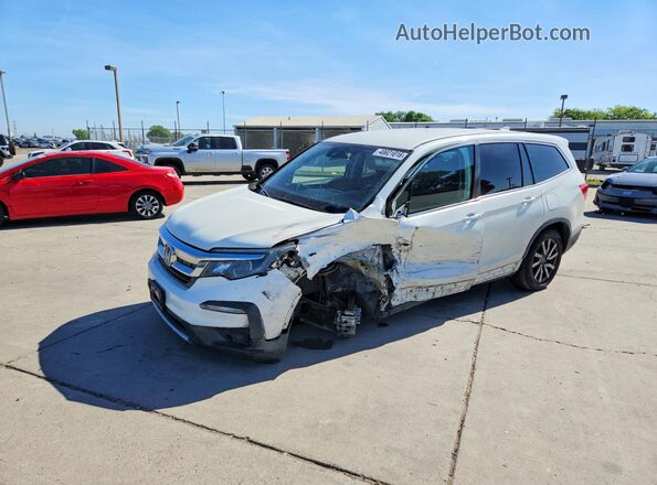 5FNYF5H39KB025559 2019 HONDA PILOT White Front left