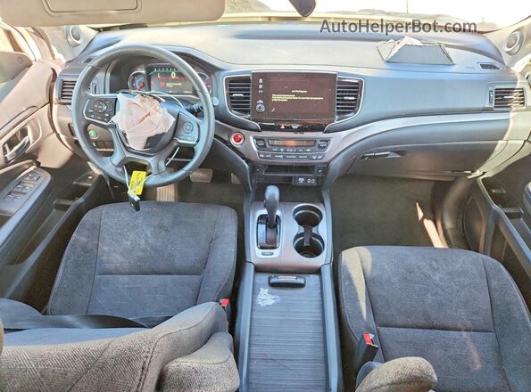 5FNYF5H39KB025559 2019 HONDA PILOT White Dashboard view