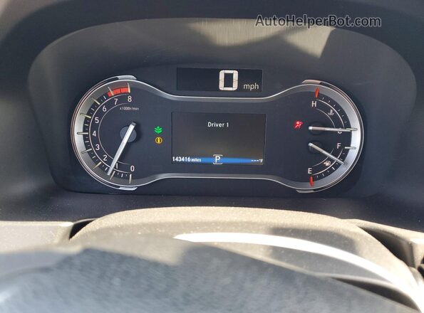 5FNYF5H52HB022951 2017 HONDA PILOT Black Widok zestawu wskaźników