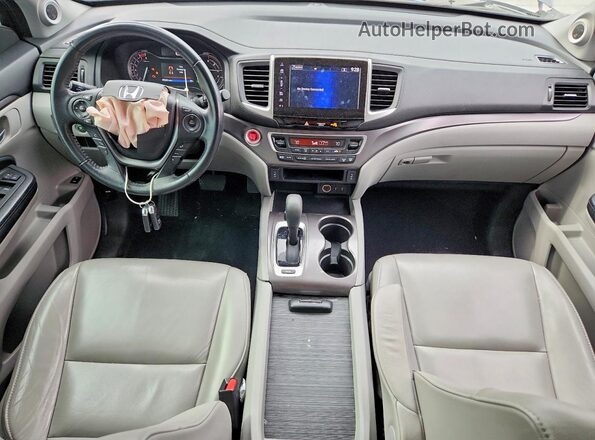 5FNYF5H56HB025593 2017 HONDA PILOT Серый Вид панели приборов