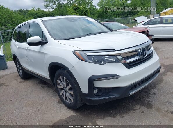 5FNYF5H58MB022835 2021 HONDA PILOT Белый Передняя правая четверть