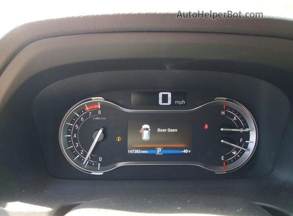 5FNYF5H59JB009698 2018 HONDA PILOT Темно-бордовый Вид щитка приборов