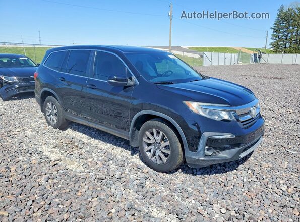 5FNYF5H59MB009933 2021 HONDA PILOT Черный Передняя правая четверть