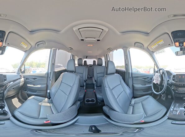 5FNYF5H60NB030504 2022 HONDA PILOT Синий Панорамный вид салона 360°