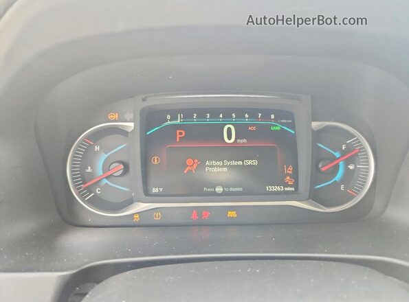 5FNYF5H96MB016406 2021 HONDA PILOT Белый Вид щитка приборов