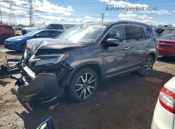 5FNYF6H00KB010539 2019 HONDA PILOT Серый Передняя левая четверть