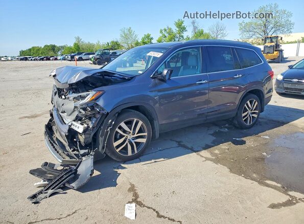 5FNYF6H07JB045187 2018 HONDA PILOT Серый Передняя левая четверть