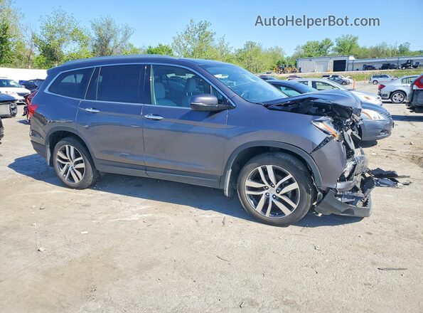 5FNYF6H07JB045187 2018 HONDA PILOT Серый Передняя правая четверть