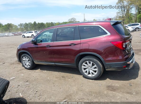 5FNYF6H13KB096373 2019 HONDA PILOT Бордовый Панорамный вид салона 360°