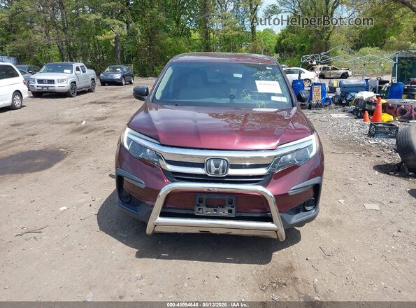 5FNYF6H13KB096373 2019 HONDA PILOT Бордовый Вид щитка приборов