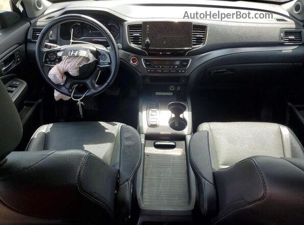 5FNYF6H23MB079312 2021 HONDA PILOT Black Вид панелі приладів