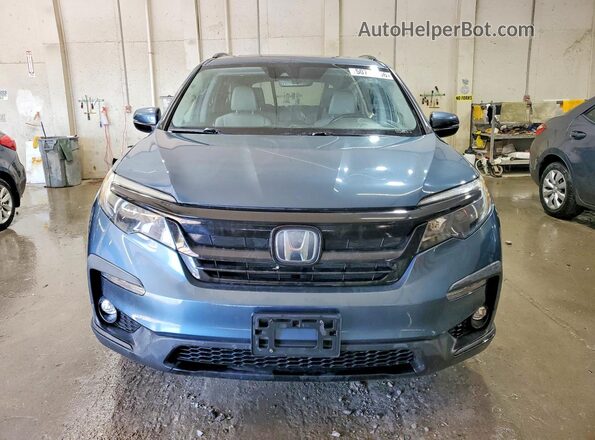 5FNYF6H24MB008992 2021 HONDA PILOT Blue Widok z przodu