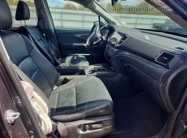 5FNYF6H28MB064255 2021 HONDA PILOT Gray Widok wnętrza z przodu