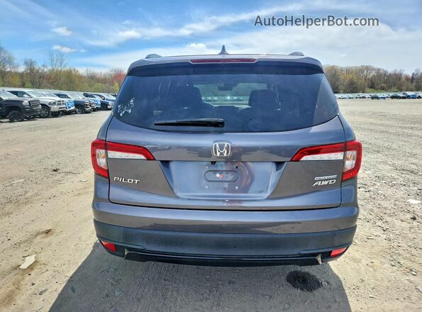 5FNYF6H28MB064255 2021 HONDA PILOT Gray Widok z tyłu