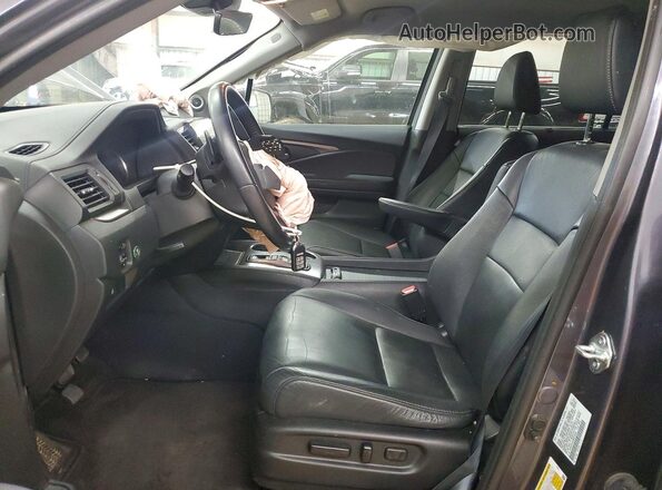 5FNYF6H28MB070850 2021 HONDA PILOT Серый Вид салона спереди