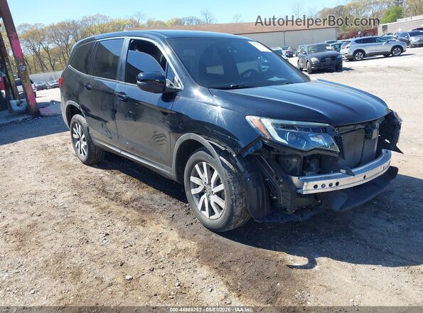 5FNYF6H30KB095473 2019 HONDA PILOT Черный Передняя правая четверть