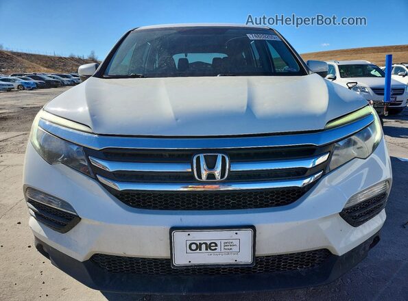 5FNYF6H31JB019372 2018 HONDA PILOT Белый Вид спереди