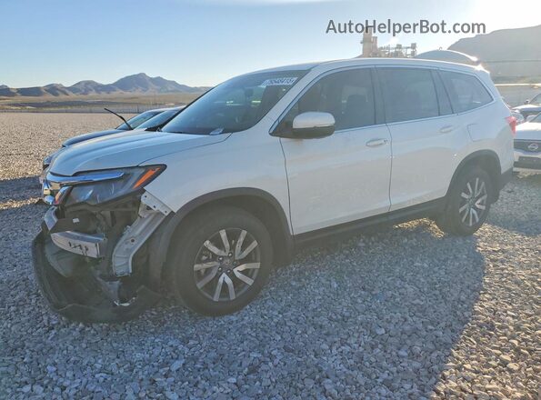 5FNYF6H32KB062605 2019 HONDA PILOT Белый Передняя левая четверть