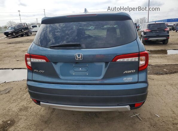 5FNYF6H35MB007052 2021 HONDA PILOT Blue Вид ззаду