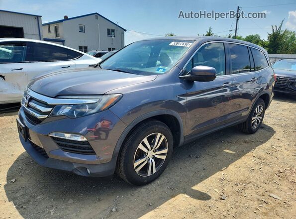 5FNYF6H39JB002335 2018 HONDA PILOT Серый Передняя левая четверть
