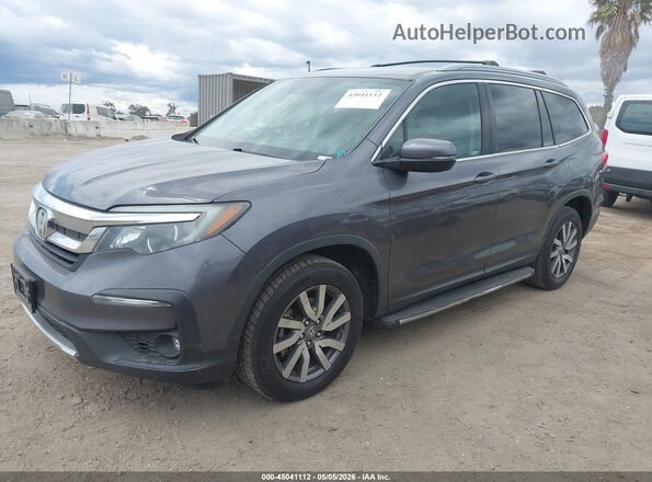 5FNYF6H39KB010467 2019 HONDA PILOT Серый Передняя левая четверть