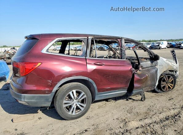 5FNYF6H50GB090329 2016 HONDA PILOT Burgundy Trasero derecho