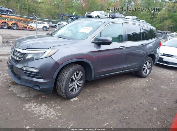 5FNYF6H52GB098173 2016 HONDA PILOT Gray Առջևի ձախ երեք քառորդ տեսարան