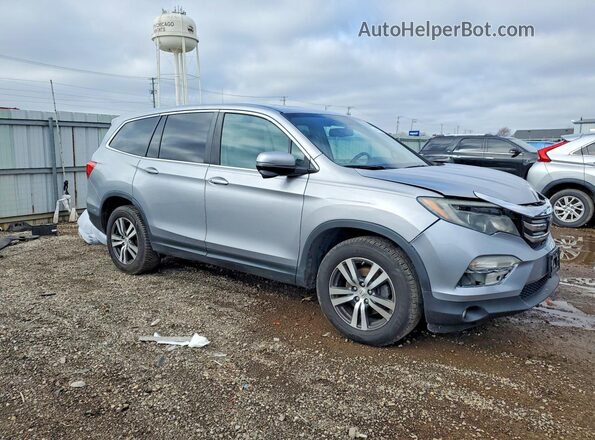 5FNYF6H52HB094156 2017 HONDA PILOT Серебряный Передняя правая четверть